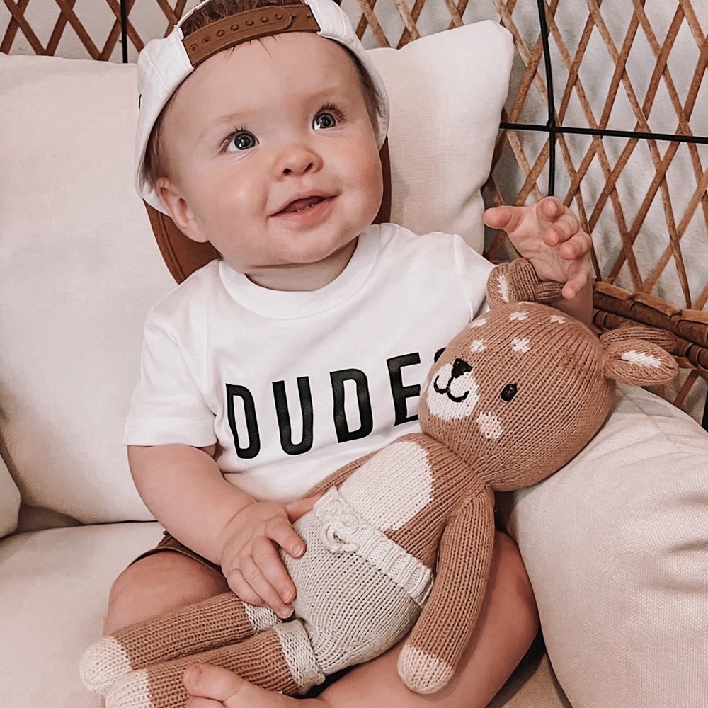 DUDE | Blush Lotus Baby Toddler Organic Graphic Tee